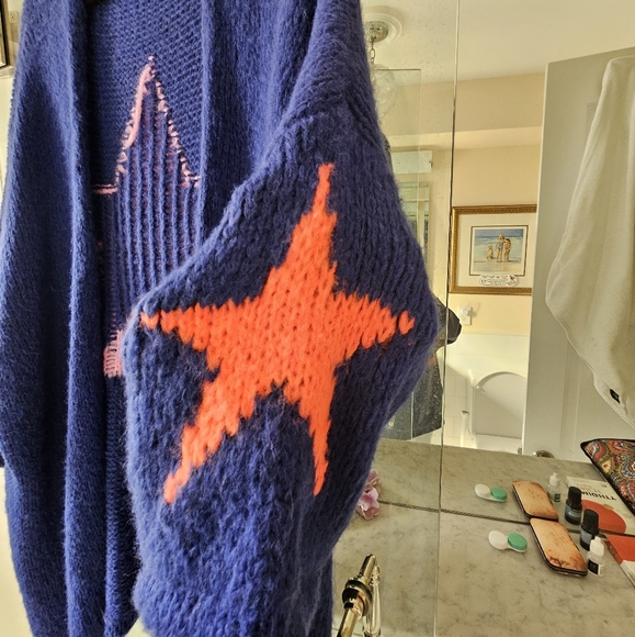 Carla Giannini Star Cardigan Sweater Mohair and Wool - one size - Picture 10 of 16